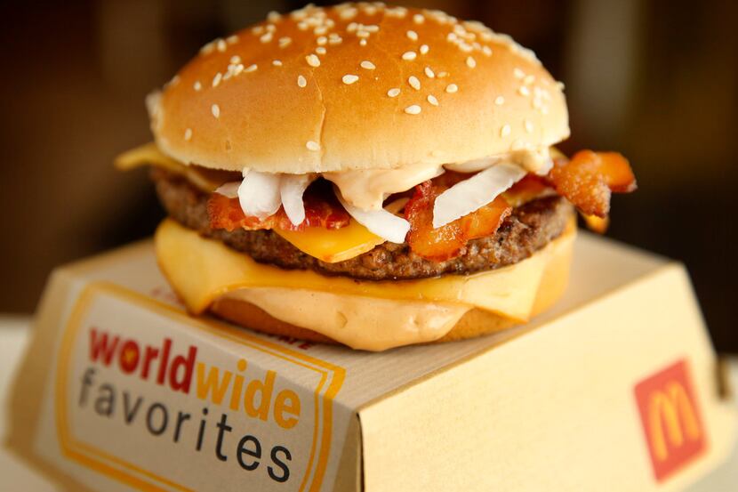 Spain's Grand McExtreme Bacon Burger is part of new "worldwide" items being sold at...