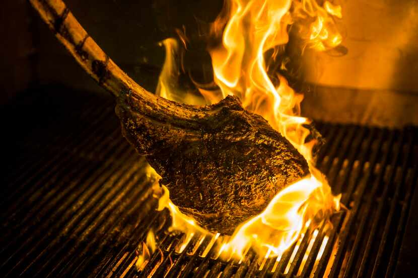 One of the new items at LAW is a $139 tomahawk steak for two. The new restaurant replaces...