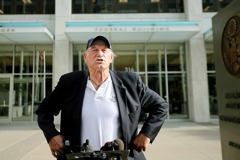 In this Tuesday, Oct. 20, 2015, file photo, former Minnesota Gov. Jesse Ventura talks to...