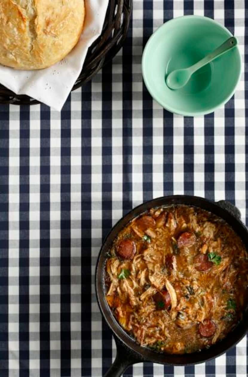 Use commercially available roux for this classic gumbo recipe, or make your own according to...