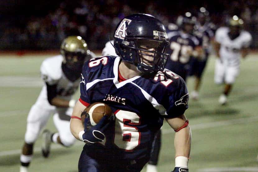 Allen High School's Oliver Pierce (26) will switch from wide receiver to quarterback for the...