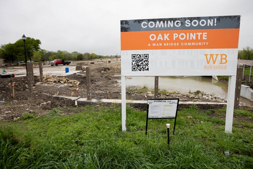 Construction continues on the Wan Bridge’s Oak Pointe community on Friday, March 22, 2024,...