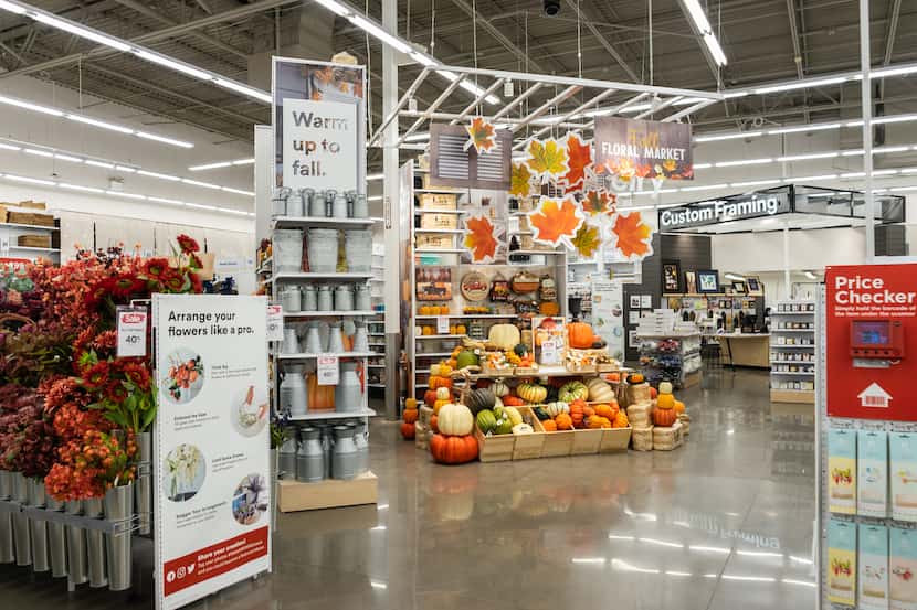 Irving-based Michaels' newly remodeled Plano store feels bigger because of the new layout. 