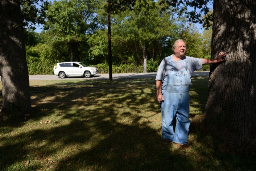 Joe Hardman's country home on Freeport Parkway will soon be interrupted by major city...