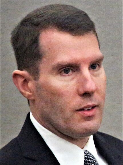 Justin Lord during a June 2019 trial at the Frank Crowley Courts Building in Dallas. (Tom...