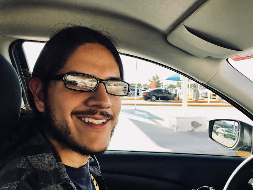 Adriel Armando Peña Rodriguez, 22, a driver in Ciudad Juárez across the border from El Paso,...