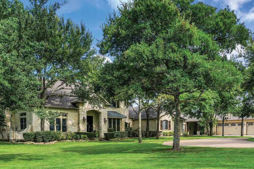 The 6-acre estate at 1839 S. FM740 in Heath is priced at $ 1,360,000.