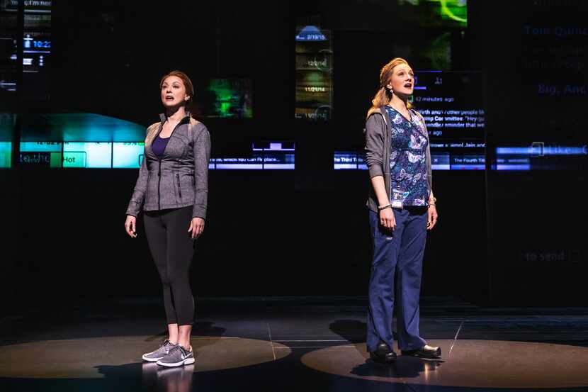 Claire Rankin (left) and Jessica E. Sherman in the national touring production of the...