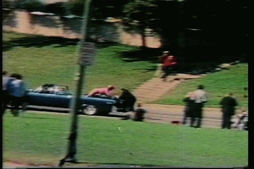  From one of the many Nix Film GIFs out there allegedly showing gunmen on the Grassy Knoll