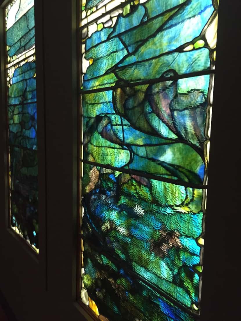 From left: Window with Sea Anemone ("Summer") and Window With Starfish ("Spring") by Louis...