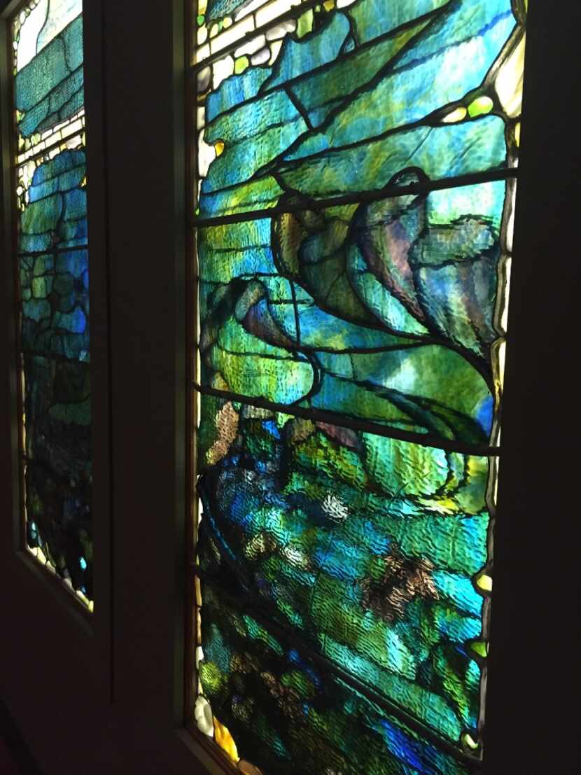 From left: Window with Sea Anemone ("Summer") and Window With Starfish ("Spring") by Louis...