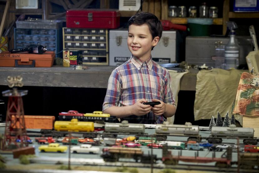 Iain Armitage plays Sheldon, a precocious 9-year-old Texas high school student, in Young...