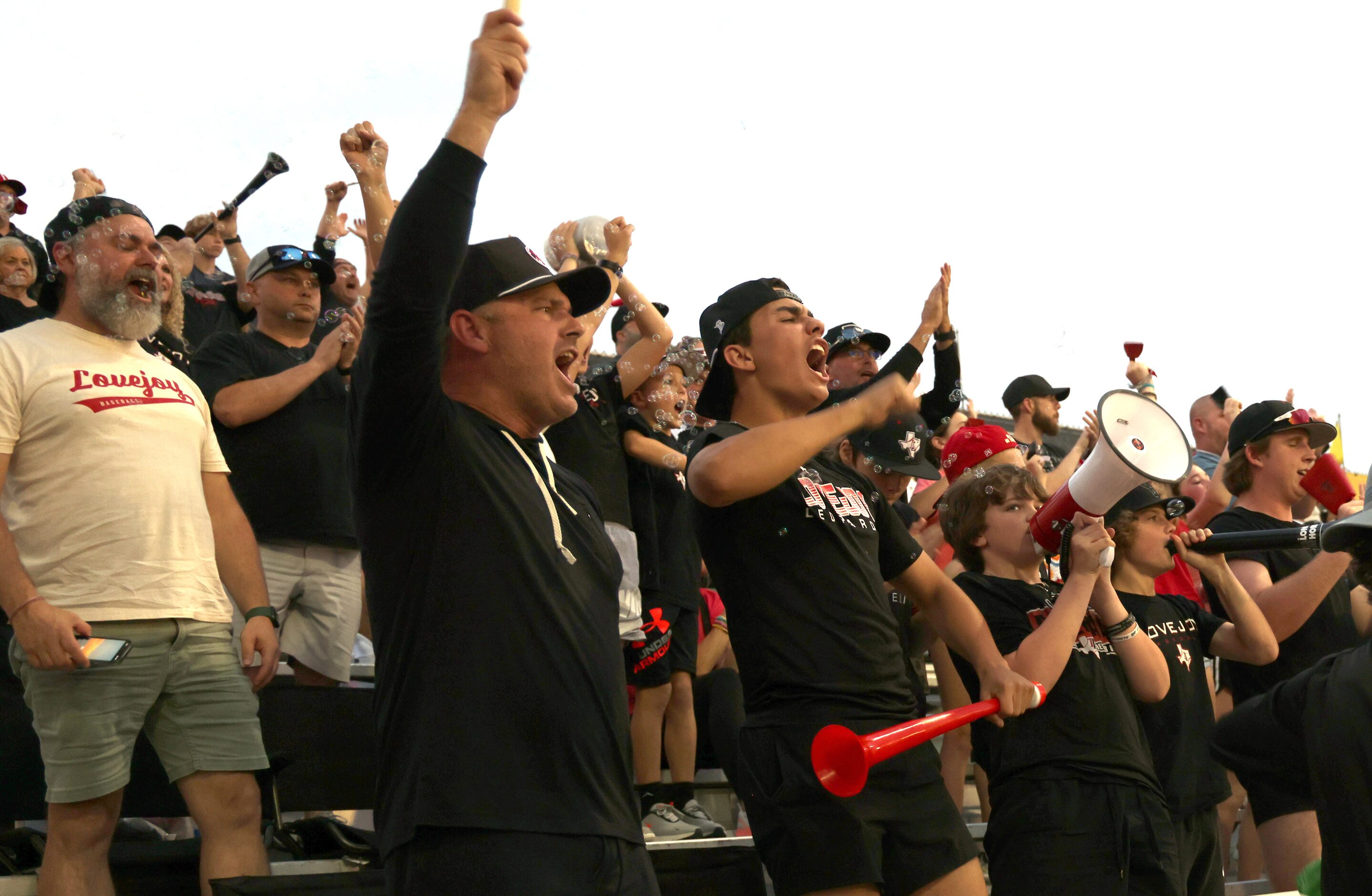 Lucas Lovejoy fans react after scoring 2 runs in the bottom of the 3rd inning of play...