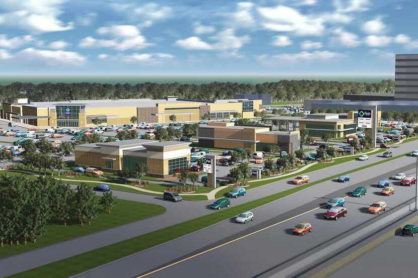  Trammell Crow Co. is building a shopping center with a Sam's Club on the north section of...