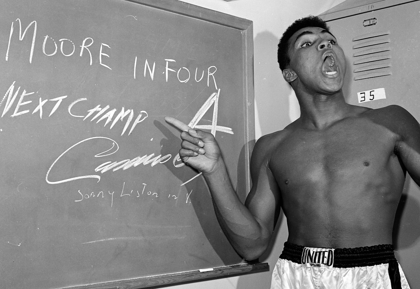 FILE - In this Nov. 15, 1962, file photo, young heavyweight boxer Cassius Clay, who later...