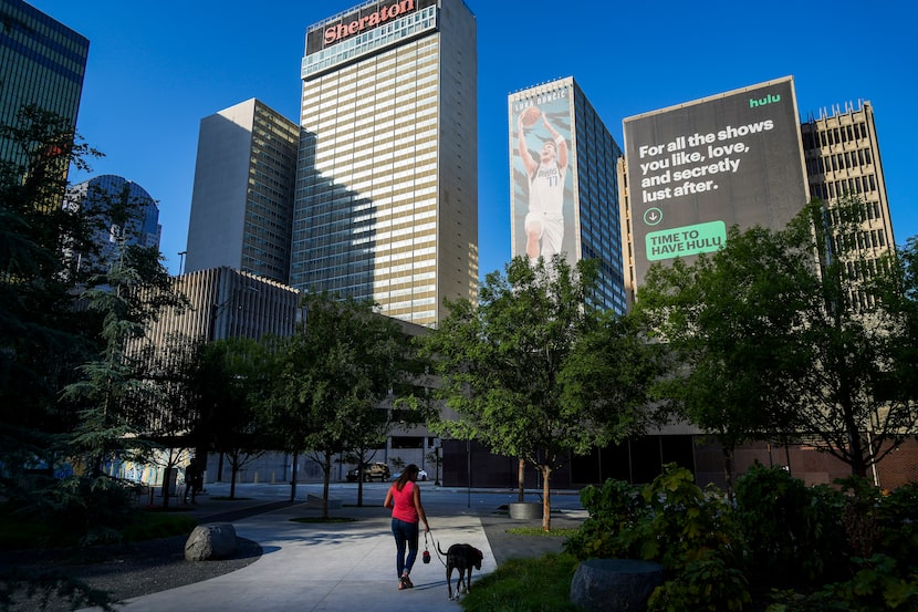 Pacific Plaza is a popular park with downtown Dallas residents.