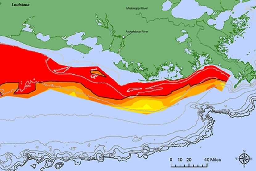 At 8,776 square miles, this year's dead zone in the Gulf of Mexico is the largest ever...