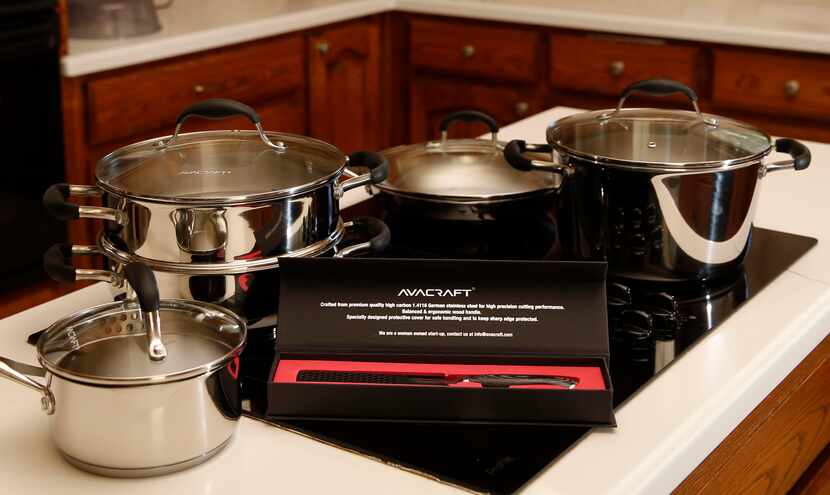 A sampling of Avacraft products inside the home of Asha Kangralkar, the startup's co-founder...