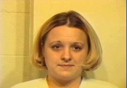 Kassie Bond Carpenter in 1998, after she was booked on a theft charge