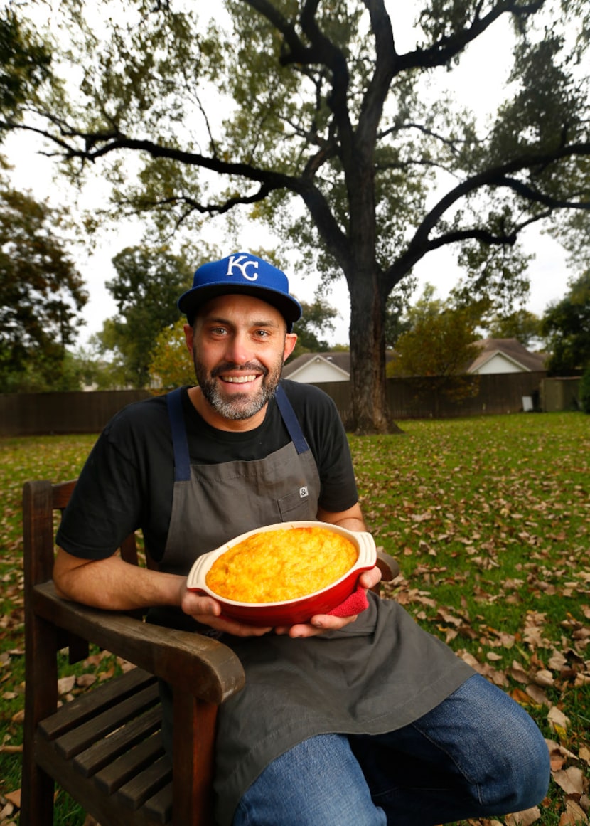 For Thanksgiving, pitmaster Matt Dallman of 18th & Vine sets up tables under his old...