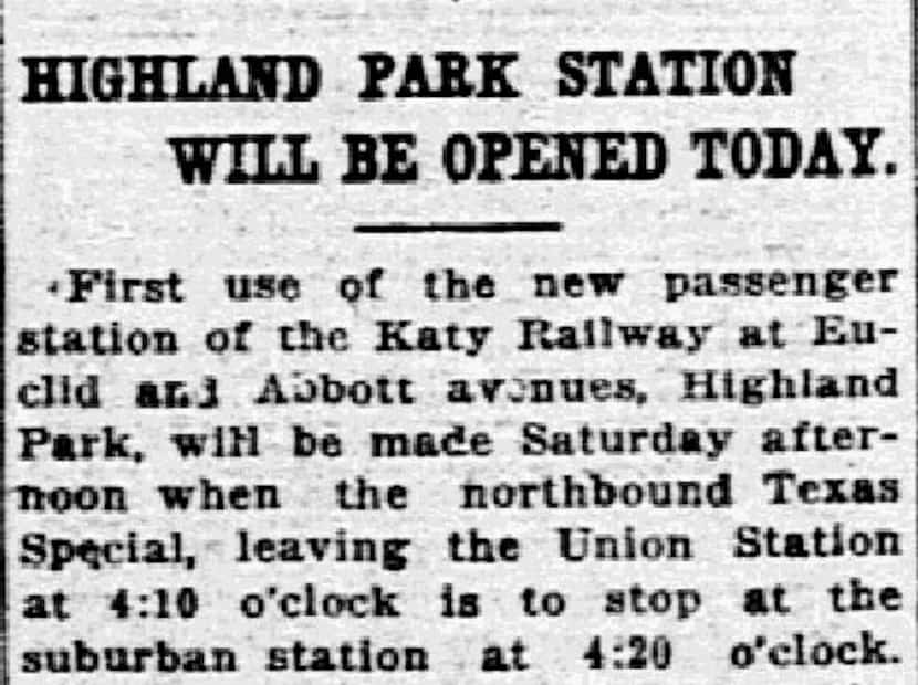 Highland Park Station archives