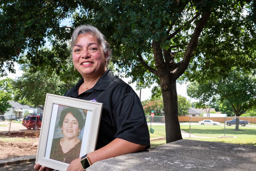 Diana C. Vargas-Martínez, 48, an instructional coach at Leila P. Cowart Elementary, with a...