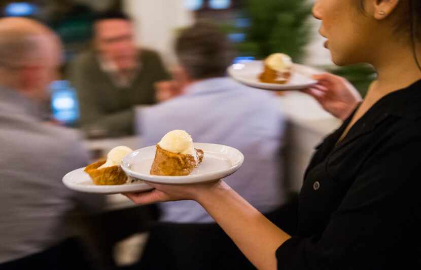 The EatDrinkInsider event ended with dessert of bread soaked in milk and fried in batter,...