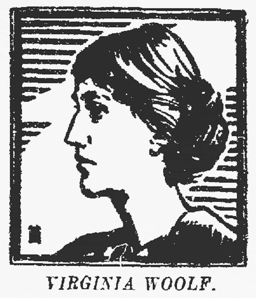 Illustration of Virginia Woolf that accompanied the review of her novel To the Lighthouse in...