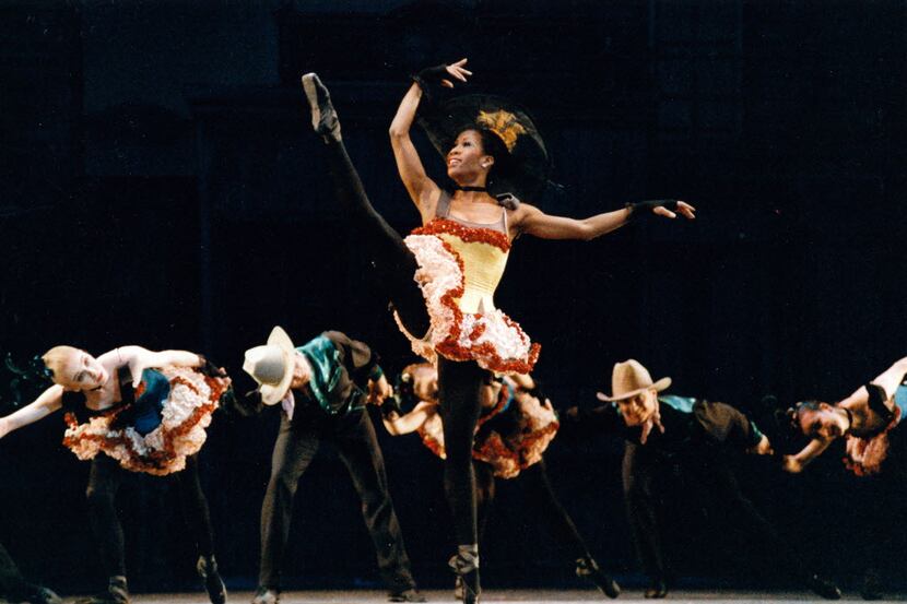 Houston Ballet production of Western Symphony featuring dancer Lauren Anderson. 