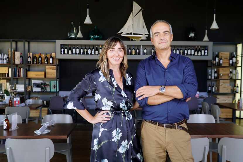 Loveria Caffè owners Stefania Bertozzi Matteucci (left) and Andrea Matteucci at their...