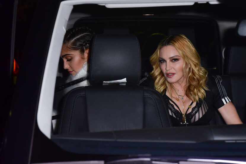 Lourdes Maria Ciccone Leon y su madre Madonna llegando al New York Fashion Week en Pier 94...