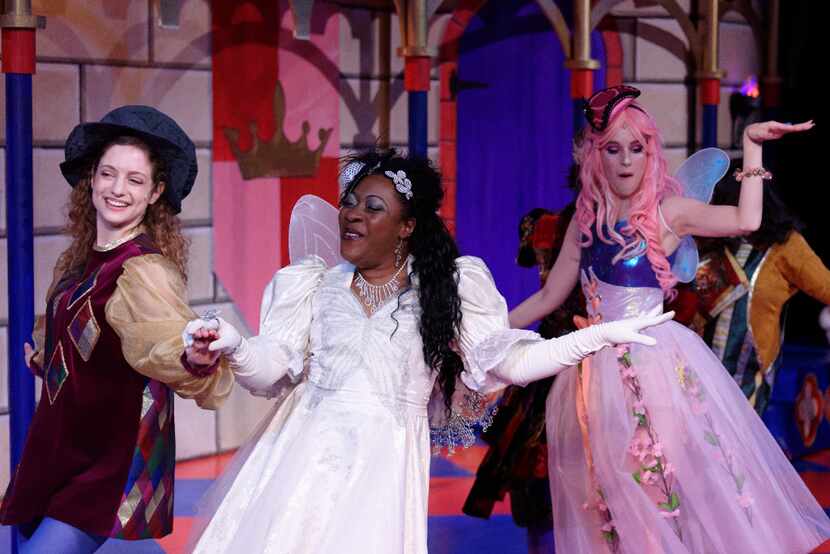 (from l-r) Edna Gill, Nikka Morton and and Devon Rose perform in 'The Sleeping Beauty,' a...