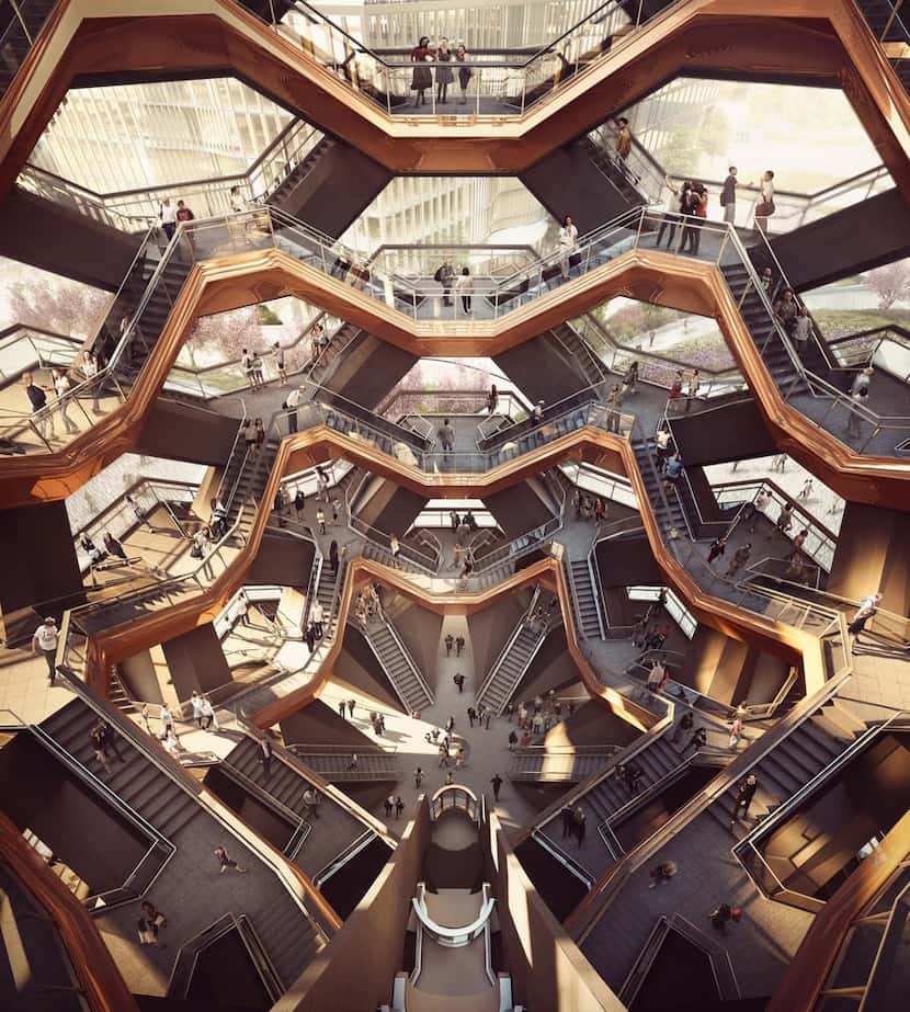 Interior view of The Vessel at Hudson Yards