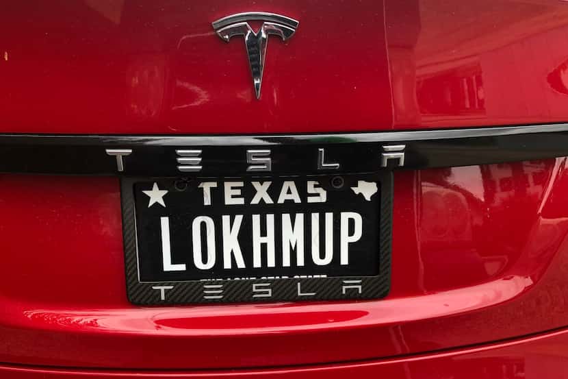 This personalized license plate was approved by the state when Bill Moore applied for it in...