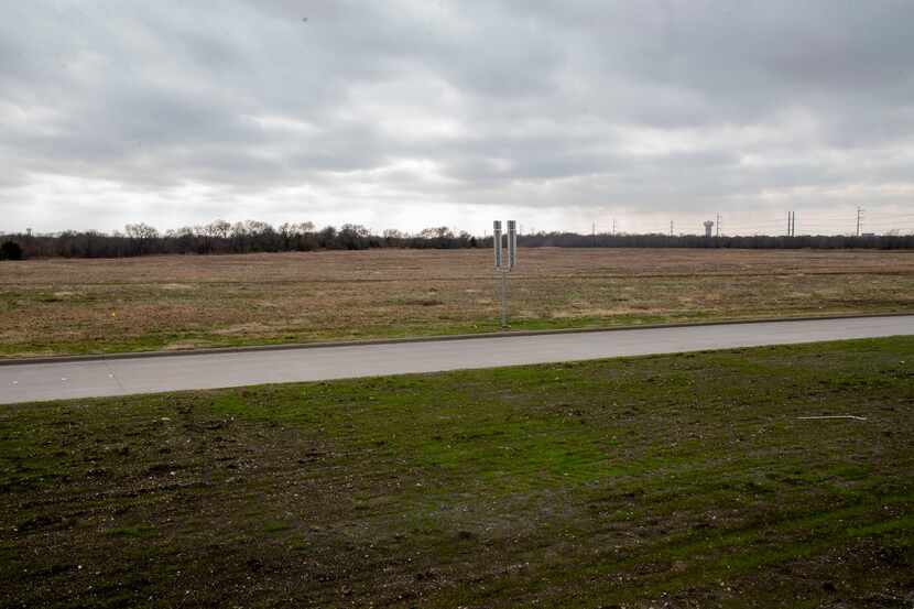 The undeveloped land that has become Grand Park in Frisco photographed in 2019.  The...