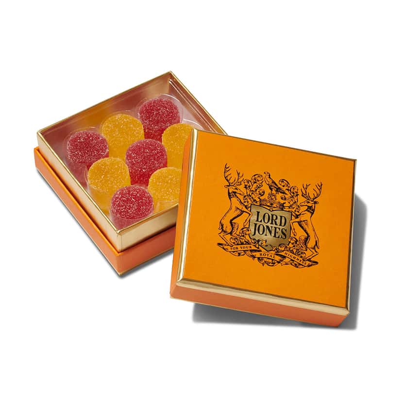 Lord Jones High CBD all-natural, old-fashioned gumdrops, $45. Available in Dallas at ...