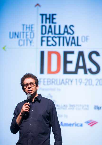 Lamster in 2016 leading a panel discussion in Fair Park for the Dallas Festival of Ideas. 