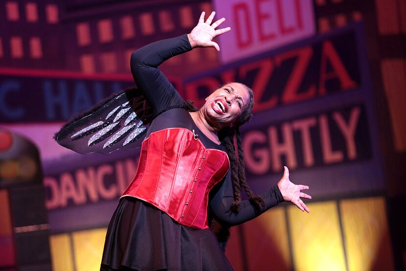 Pageant contestant Marilyn Wolford sang and danced for her talent routine during The Ms....