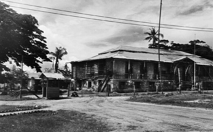 Japanese barracks within the Palawan Island compound, site of the horrific massacre...