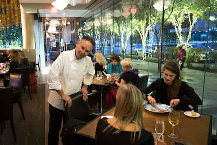 Chef Stephan Pyles' most upscale restaurant, Flora Street Cafe in the Dallas Arts District,...