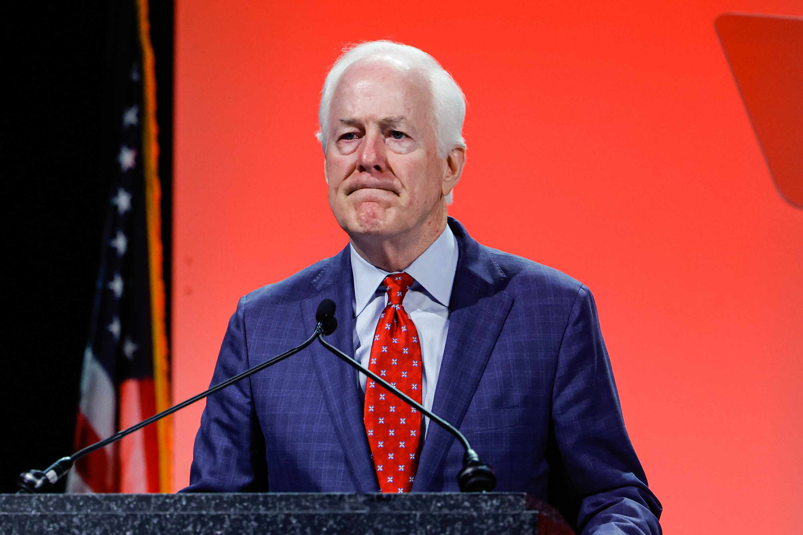 United States senator for Texas John Cornyn during a general meeting as part of the 2022...