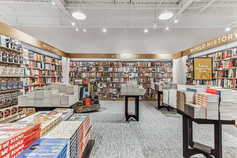 Interior of a new Barnes & Noble store in New Jersey featuring the new design that is...