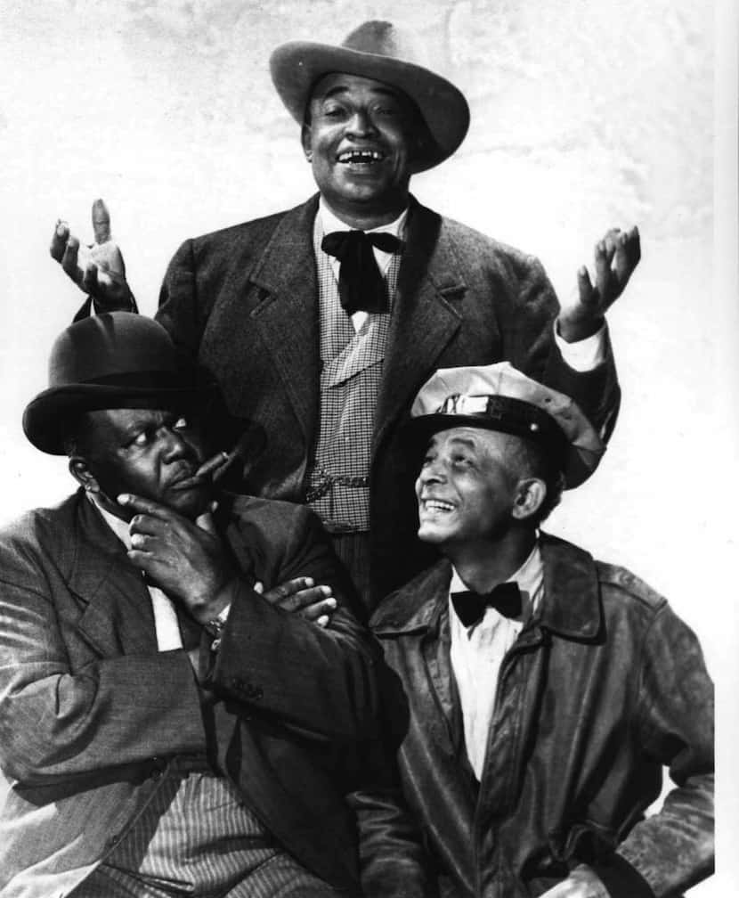 The cast of CBS' version of Amos 'n' Andy included,. at left, Dallas filmmaker Spencer...