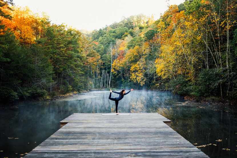 Guests at Blackberry Mountain will find ample opportunities for yoga and other wellness...