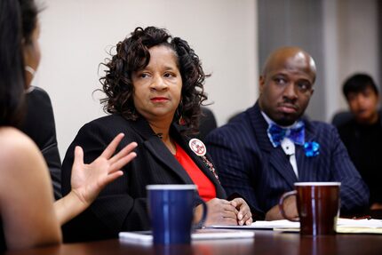 Longtime Joppa resident Claudia Fowler (center) could not account for private donations that...