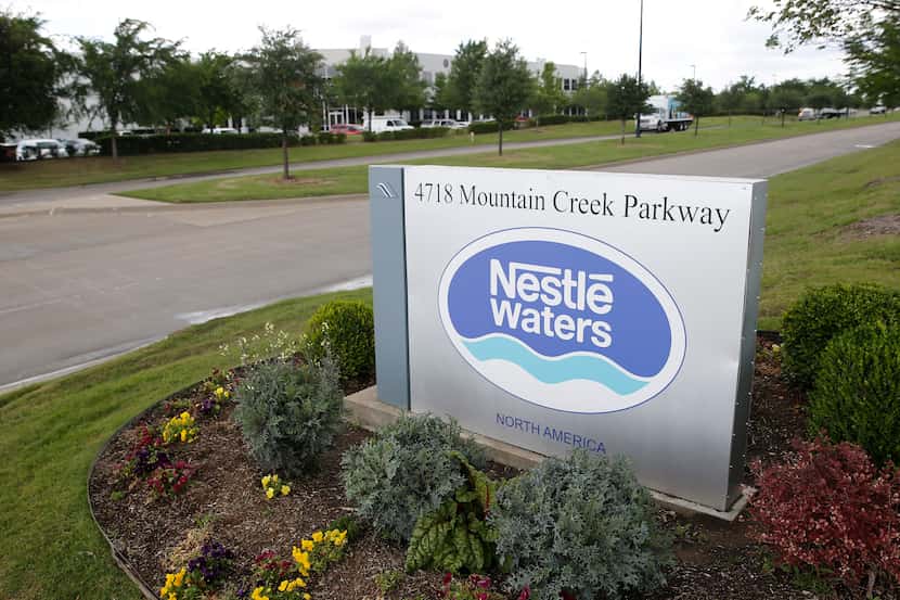 The Nestle Waters distribution center is in the Mountain Creek Business Park near Interstate...
