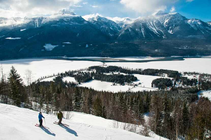 

British Columbia’s Revelstoke Mountain Resort offers skiers more than 3,000 acres of...