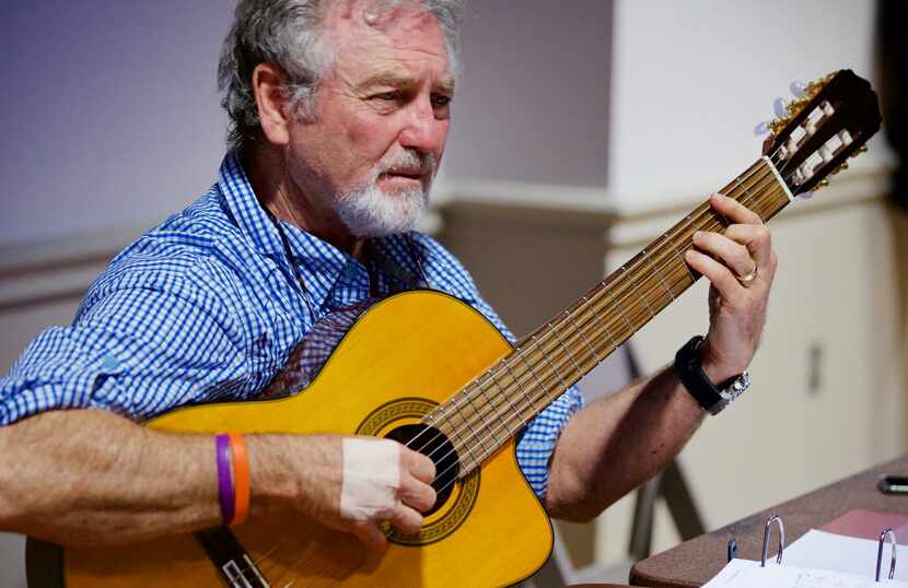 Grammy Award-winning country music star Larry Gatlin rehearses for his new musical "Quanah,"...