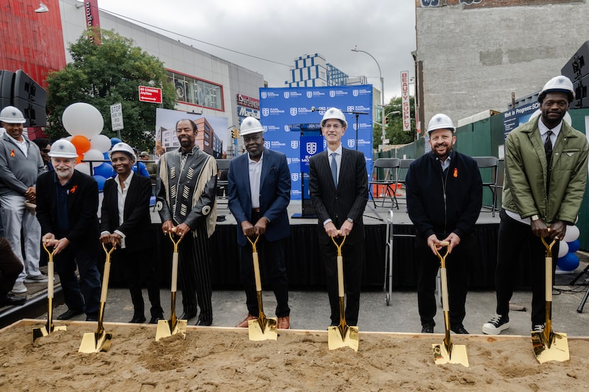 Dallas native Julius Randle (far right) was honored this week in the Bronx, New York for his...