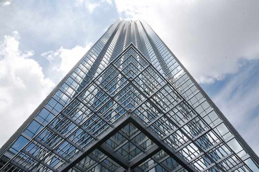 The Bank of America Plaza is seen Monday afternoon, April 8, 2019 in Dallas. Cushman &...